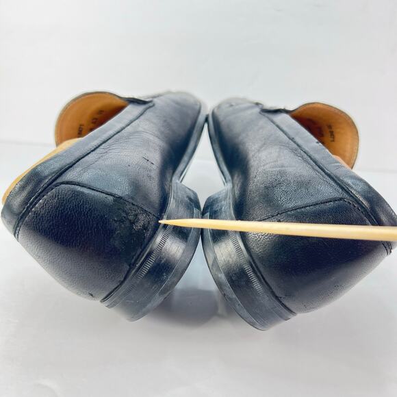 Johnston & Murphy 9.5M Cresswell Venetian Black Soft Sheepskin Loafer Slip On - Picture 8 of 11